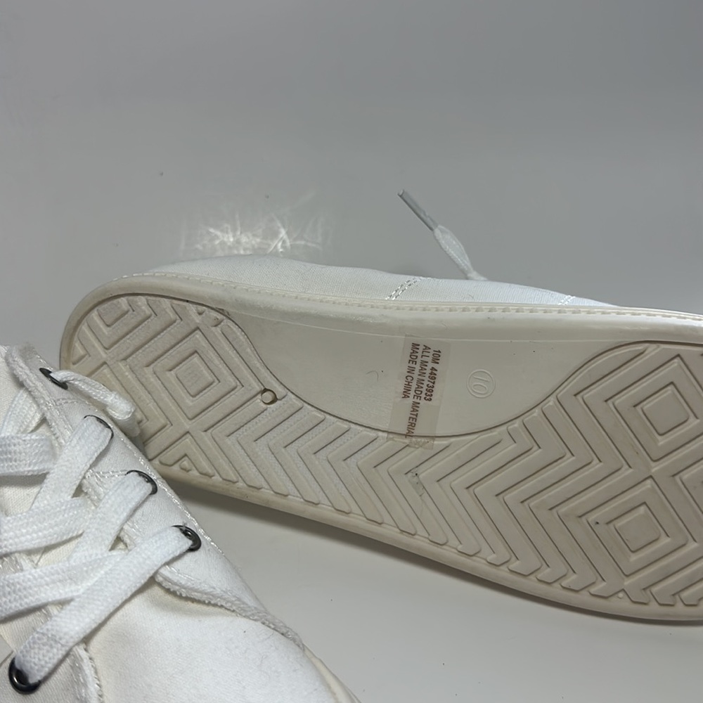 Active Live Well Womens White Canvas Slip On Scrunch Heel Sneakers Size 10 NEW - Picture 2 of 7